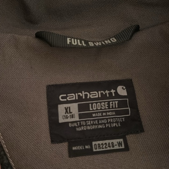 NWT! Carhartt Full Swing Grey Gray Hooded Sherpa Lined Jacket Fleece XL - Picture 5 of 16